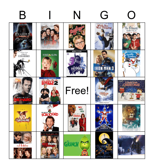 Christmas Movies Bingo! Bingo Card