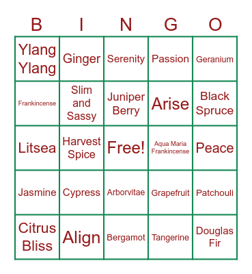 Remedyblends Christmas BINGO Card