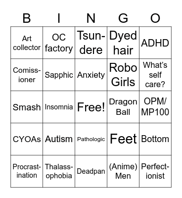 Emma Bingo Card