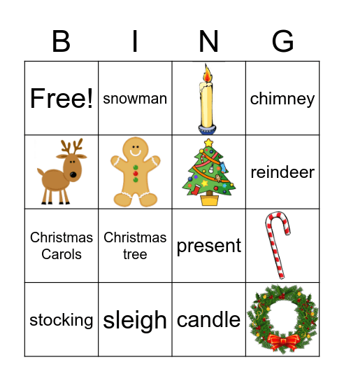 Christmas Bingo Card