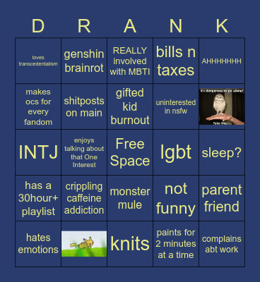 kevin b like that Bingo Card