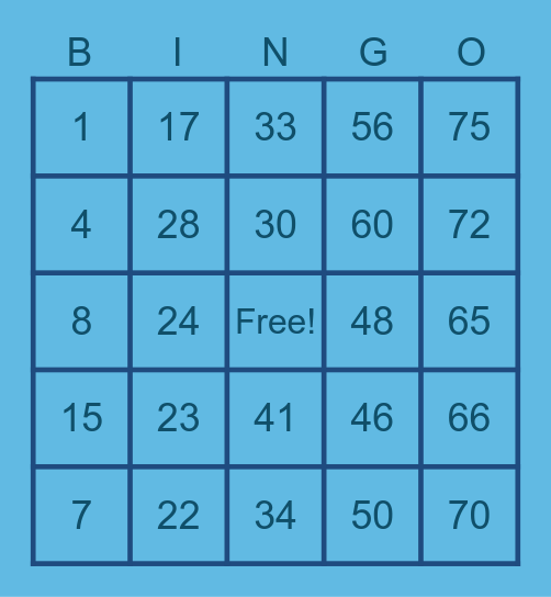 Mara Anne BT Bingo Card