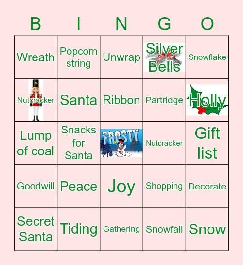 CDPP Holiday Bingo Card