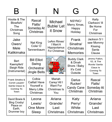 Christmas Bingo Card
