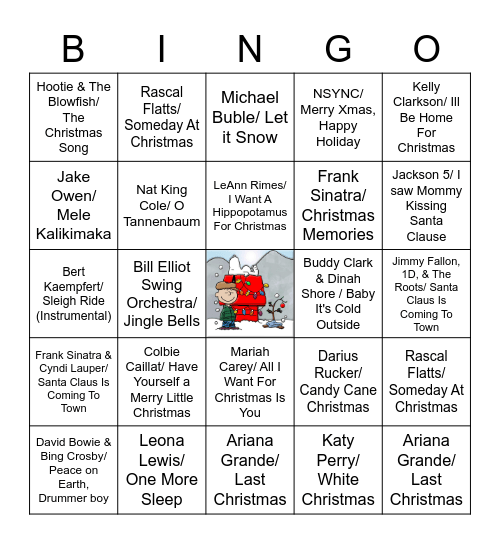 Christmas Bingo Card