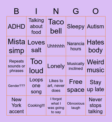Pibbz Bingo Card