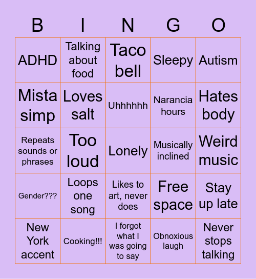Pibbz Bingo Card