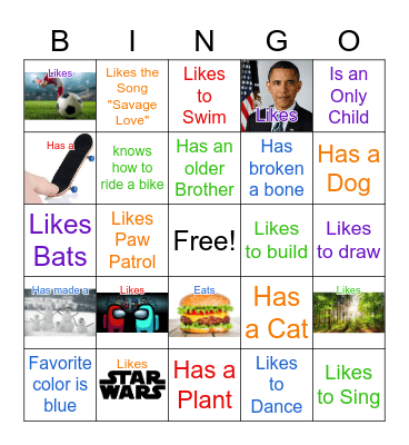 People Files Bingo Card