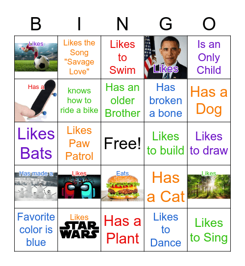 People Files Bingo Card