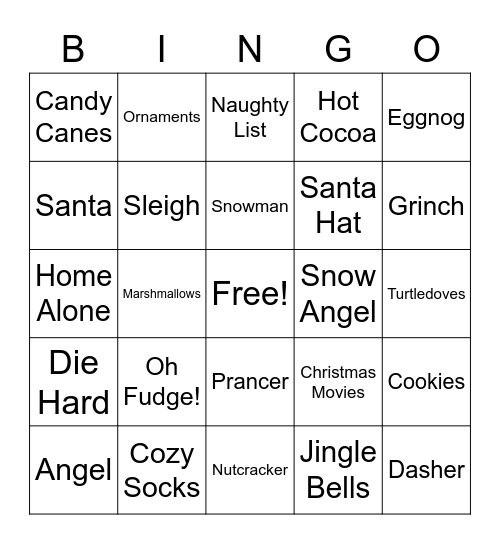 Christmas for Agency Services Bingo Card