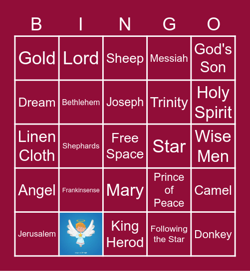 Story of Christmas Bingo Card