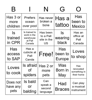 Teams Meeting Bingo Card