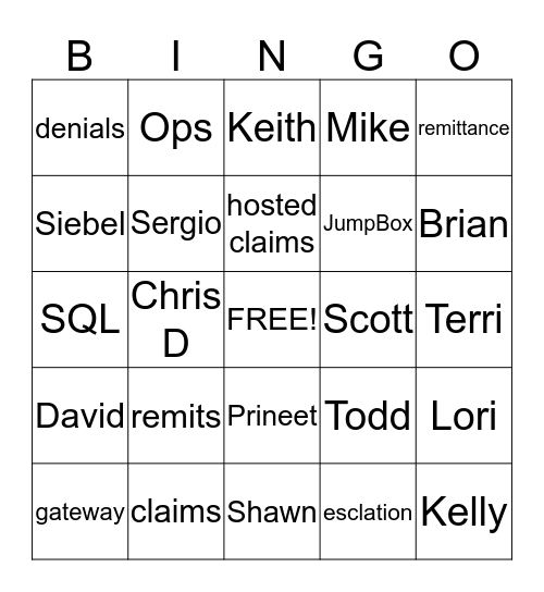 EDI Virtual Chrismtas party! Bingo Card