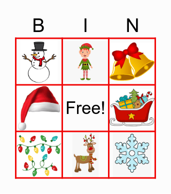 Holiday Bingo Card