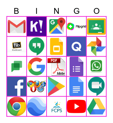 APPS Bingo Card