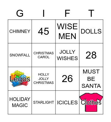 MERRY CHRISTMAS Bingo Card