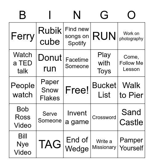 Nixon's Bored Bingo Board Bingo Card