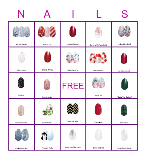 COLOR STREET - BINGO Card