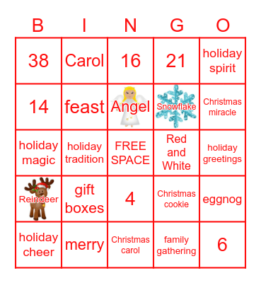 Holiday Bingo Card