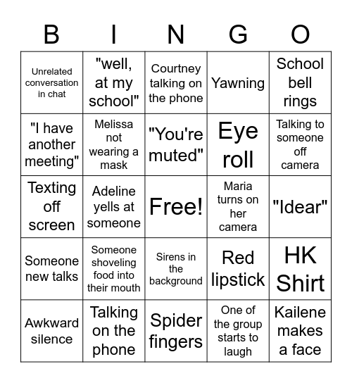 Meetings still suck Bingo Card