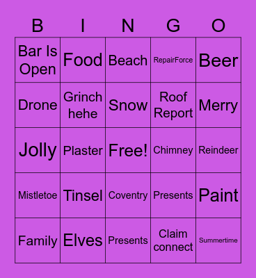 Bingo Night Bingo Card