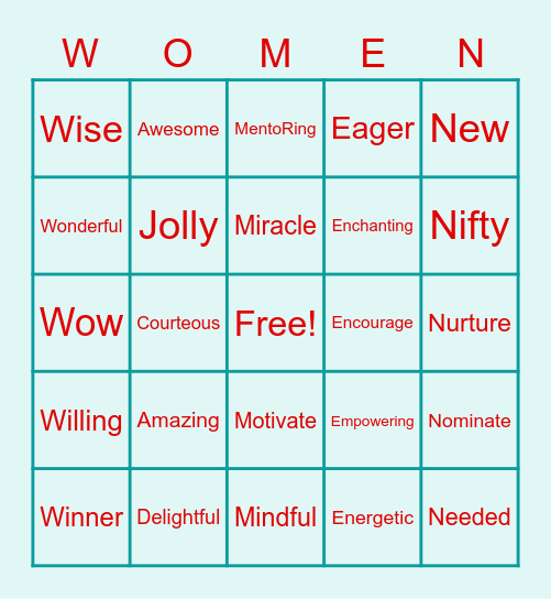 WOVI 2020 Holiday Party BINGO! Bingo Card