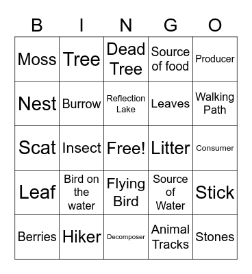 Hay Flats Bingo Card