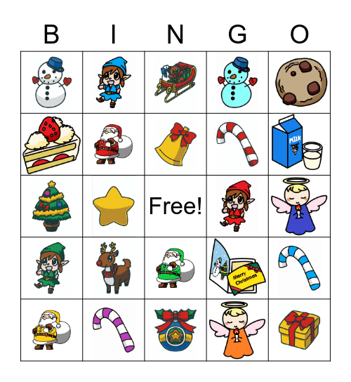 Christmas Bingo Card