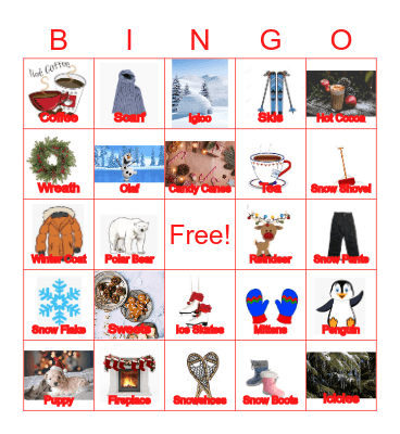 WINTER BINGO Card