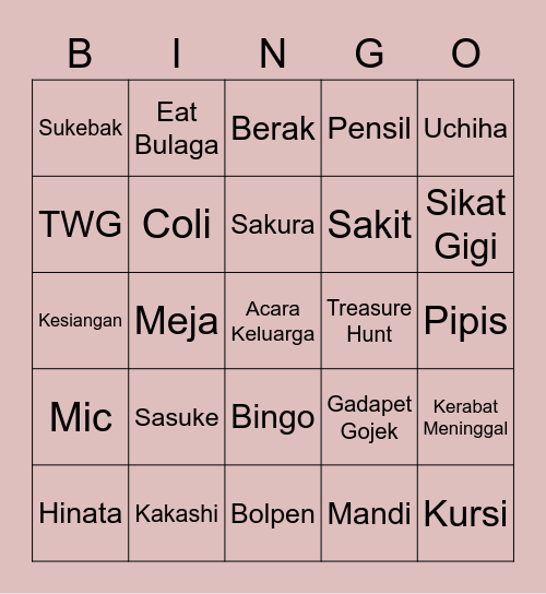 HYERITdC Bingo Card