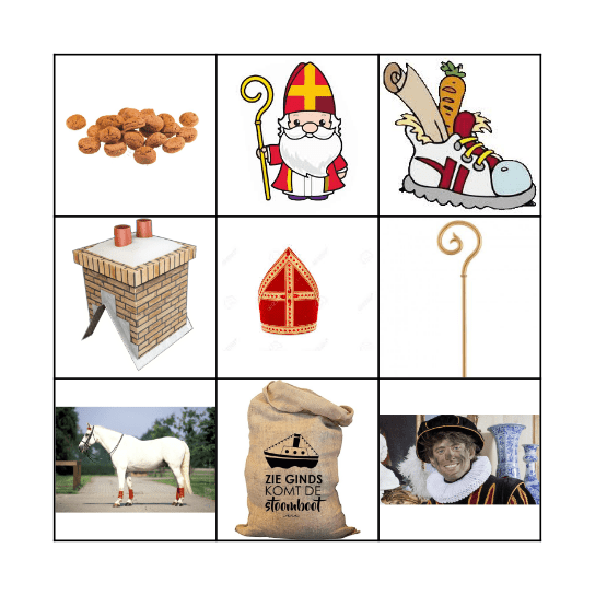 Sinterklaas Bingo Card