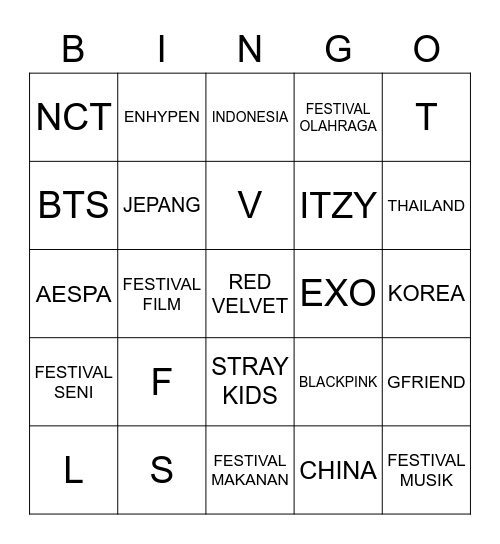 jeffhiyun Bingo Card