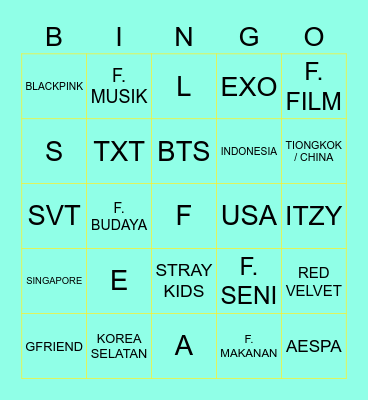 BINGO DEPES Bingo Card