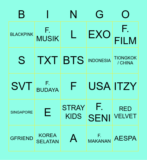 BINGO DEPES Bingo Card