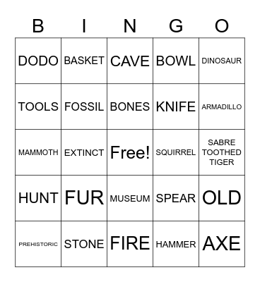 4a Bingo Card