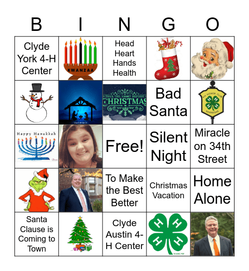 ER Dec 2020 Bingo Card