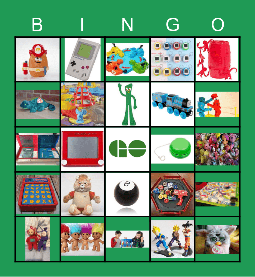 Retro Toy Bingo! Bingo Card