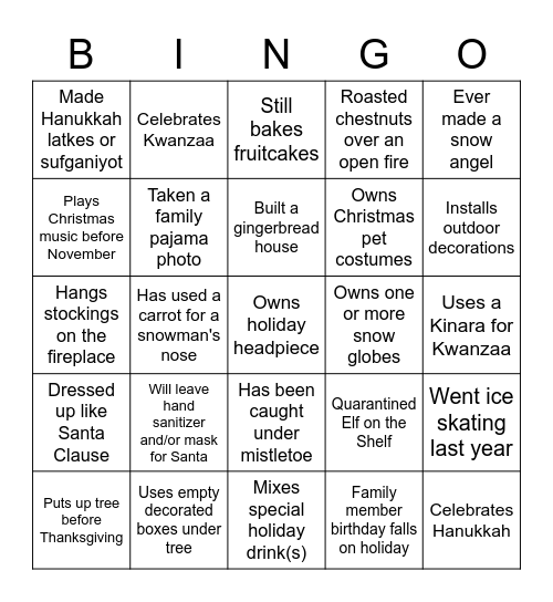 HAS/ERS VIRTUAL BINGO Card