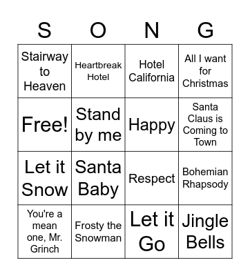 Katrina Bingo Card