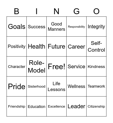 Leading Ladies Bingo Fun! Bingo Card