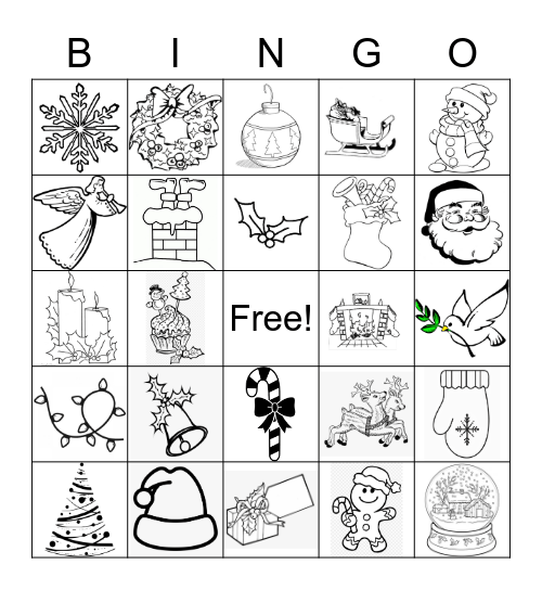 Christmas Bingo OLL Bingo Card