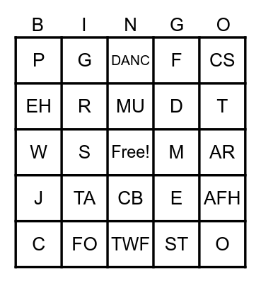 WHAT WORK/HELPS ME? Bingo Card