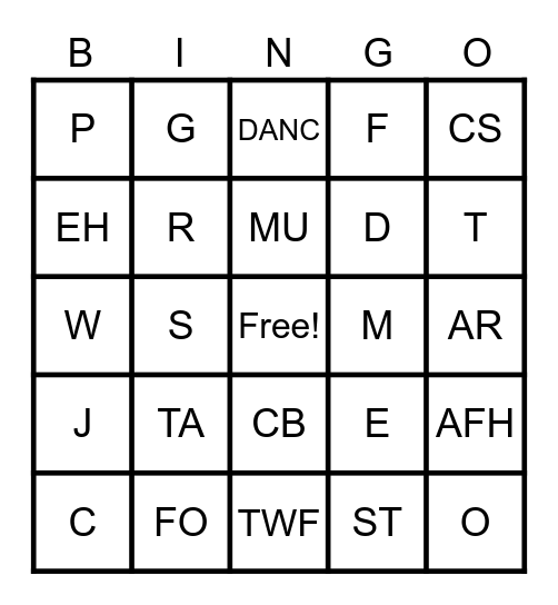 WHAT WORK/HELPS ME? Bingo Card