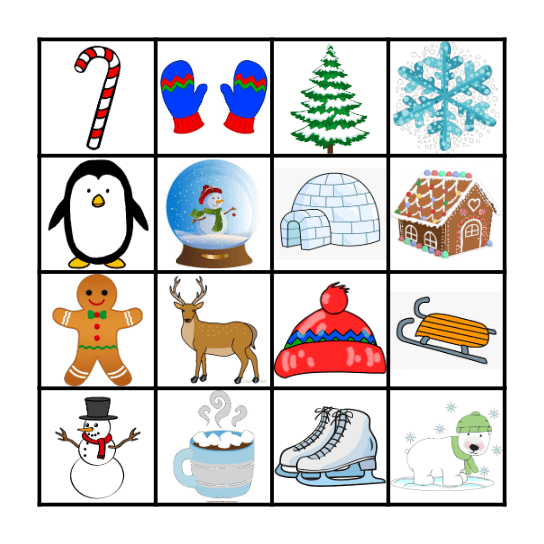 WINTER BINGO Card