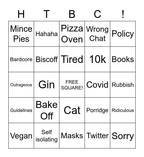 HTBC Bingo Card