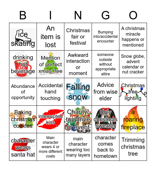 Christmas Movie Bingo Card