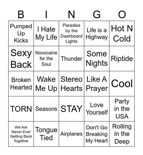 ROAD TRIP! Bingo Card