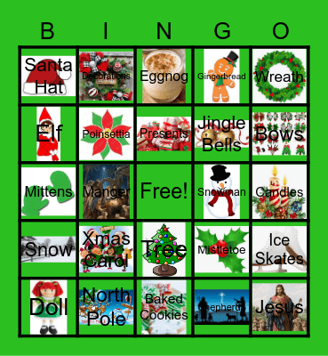2020 Christmas Bingo Card