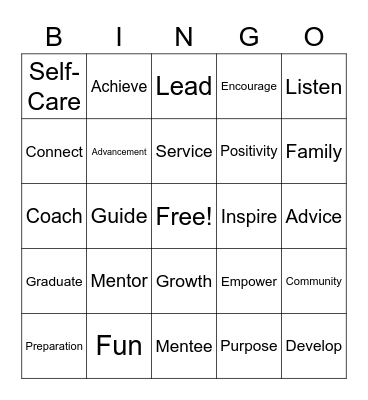 G.E.A.R. Bingo Card