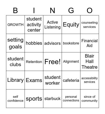 G.E.A.R. Bingo 2 Bingo Card